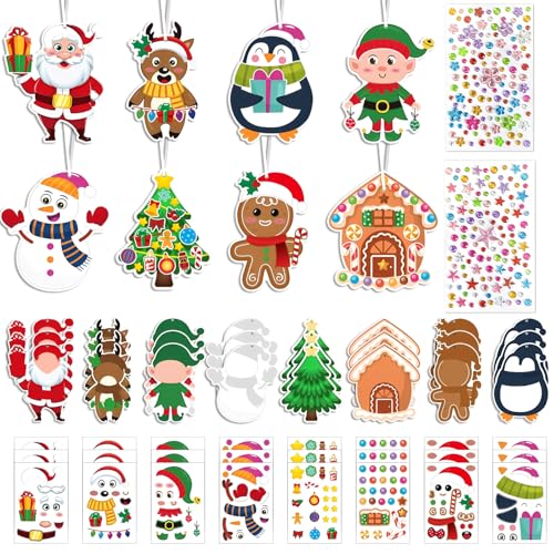 Snyvpra Bastelset Weihnachten Bastelset Weihnachten Kinder Diy Weihnachtskartensticker