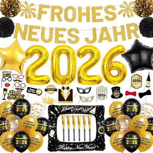 Tasoraor Silvester Deko 2026 Party Set 56 St