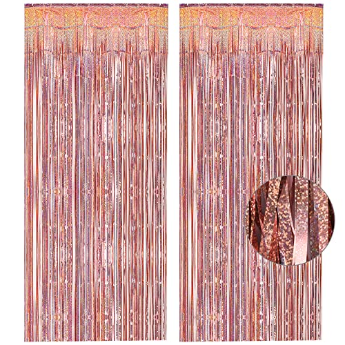 Rosegold Lametta Vorhang Glitzer Greatril Jga Frauen Party