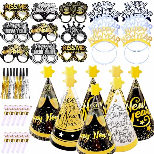 Silvester Deko 2026 Neujahr Party Dekoration Set Neujahr