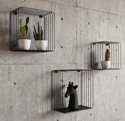 Galeara Design Wandregal Metall Schwarz Oder Wei Mit