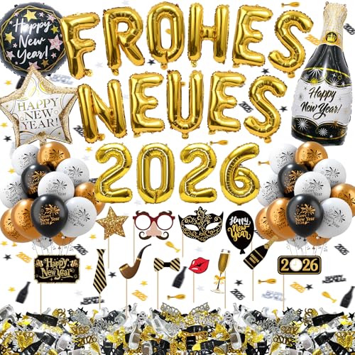 Silvester Deko 2026 Neujahr Silvesterdeko Neujahr Deko 2026