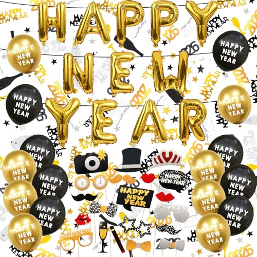 Silvester Deko 2026 Set Neujahr Deko 2026 Set