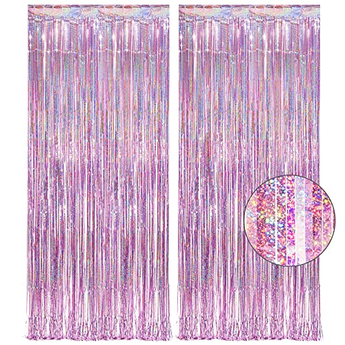 Lametta Vorhang Rosa Glitzer Greatril M Dchen Lametta