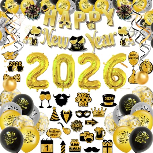 Silvester Deko 2026 Set Happy New Year Party